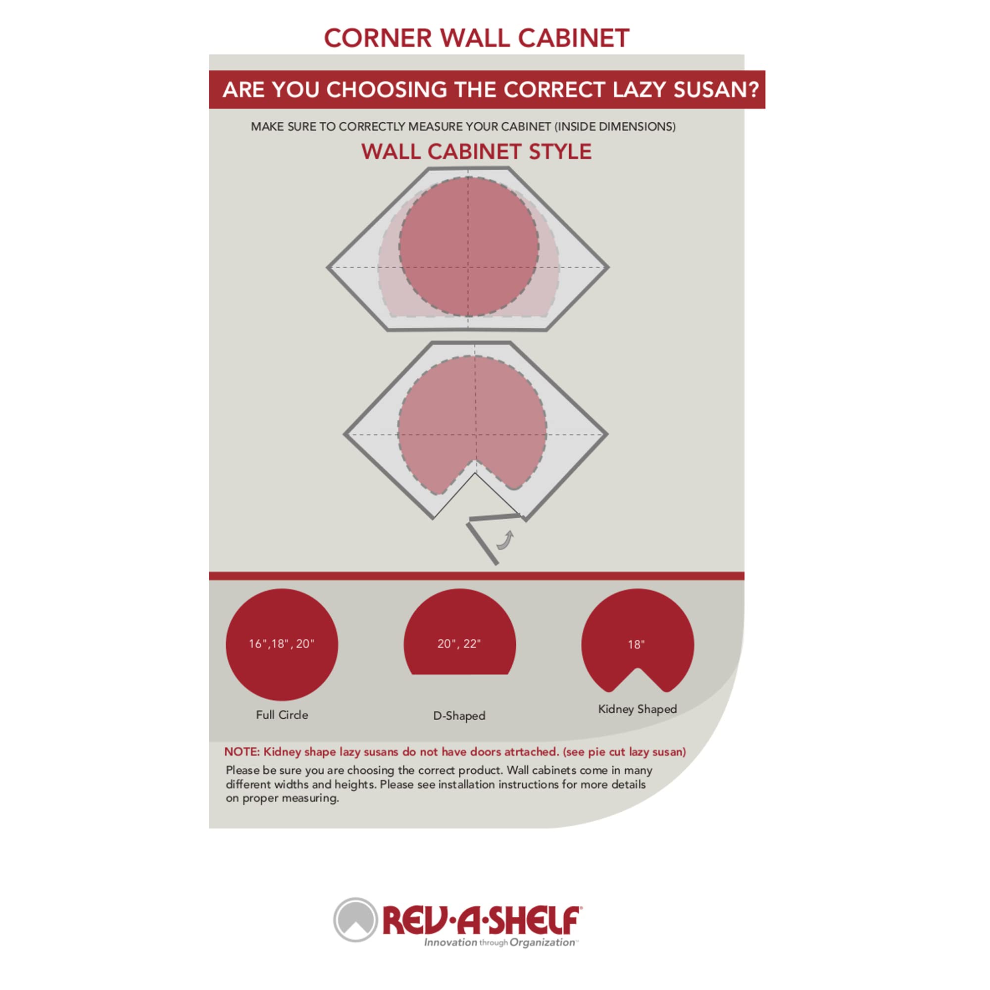 Lazy Daisy Banded Wood Full-Circle 3-Shelf Lazy Susans for 38" H Corner Wall Cabinets - Image 7