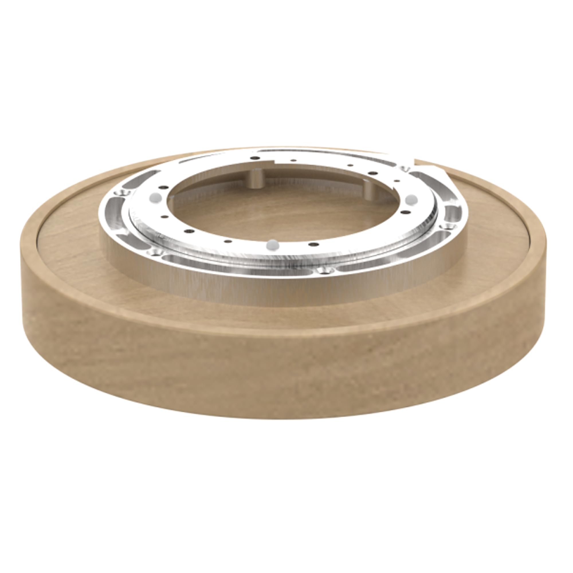 Rev-A-Shelf 10" Single Full Circle Lazy Susan Organizer for Corner Kitchen Cabinets, Wooden Turntable Storage Tray with Swivel Bearings,4WLS001-10-B52 - Image 6