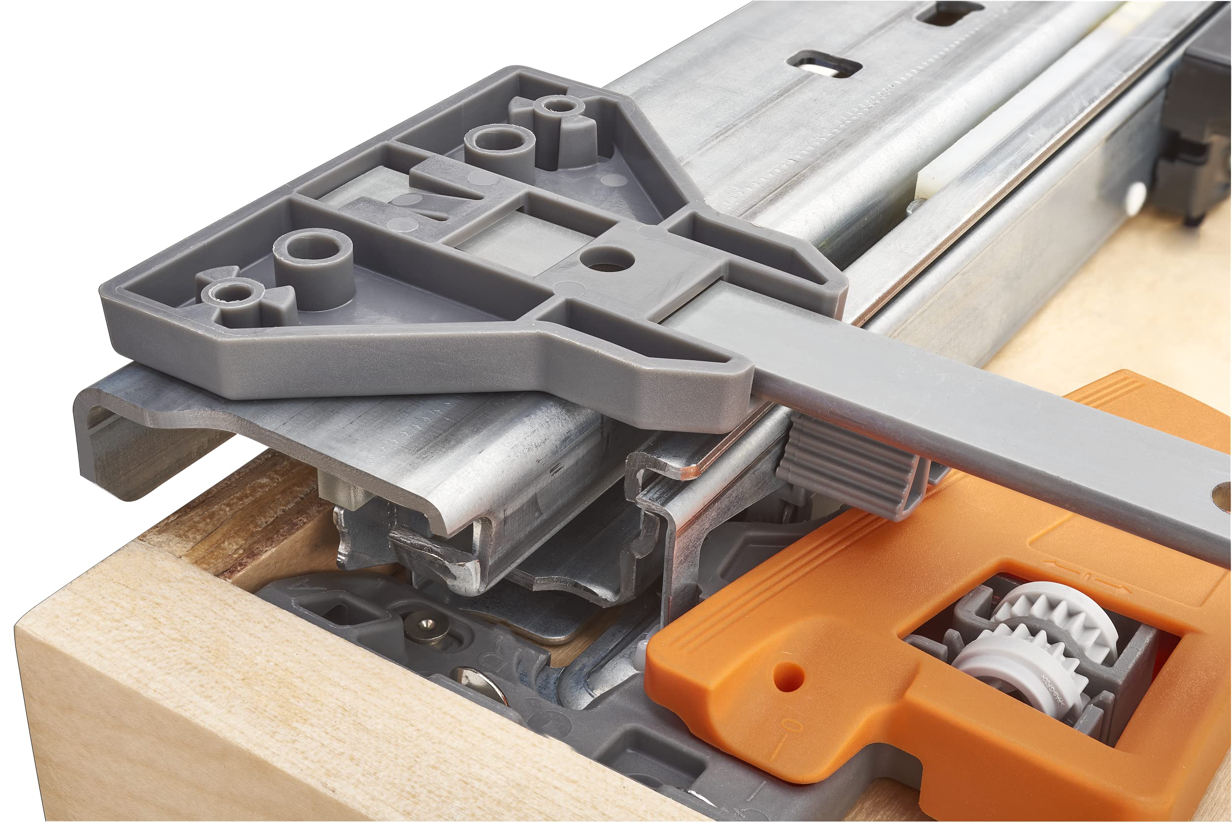 Rev-A-Shelf 18" Divided Storage Bin for Kitchen or Bathroom Cabinets, Food Storage Containers/Utensils Organizer w/Soft-Close, Wood, 4FSCO-18SC-1 - Image 5