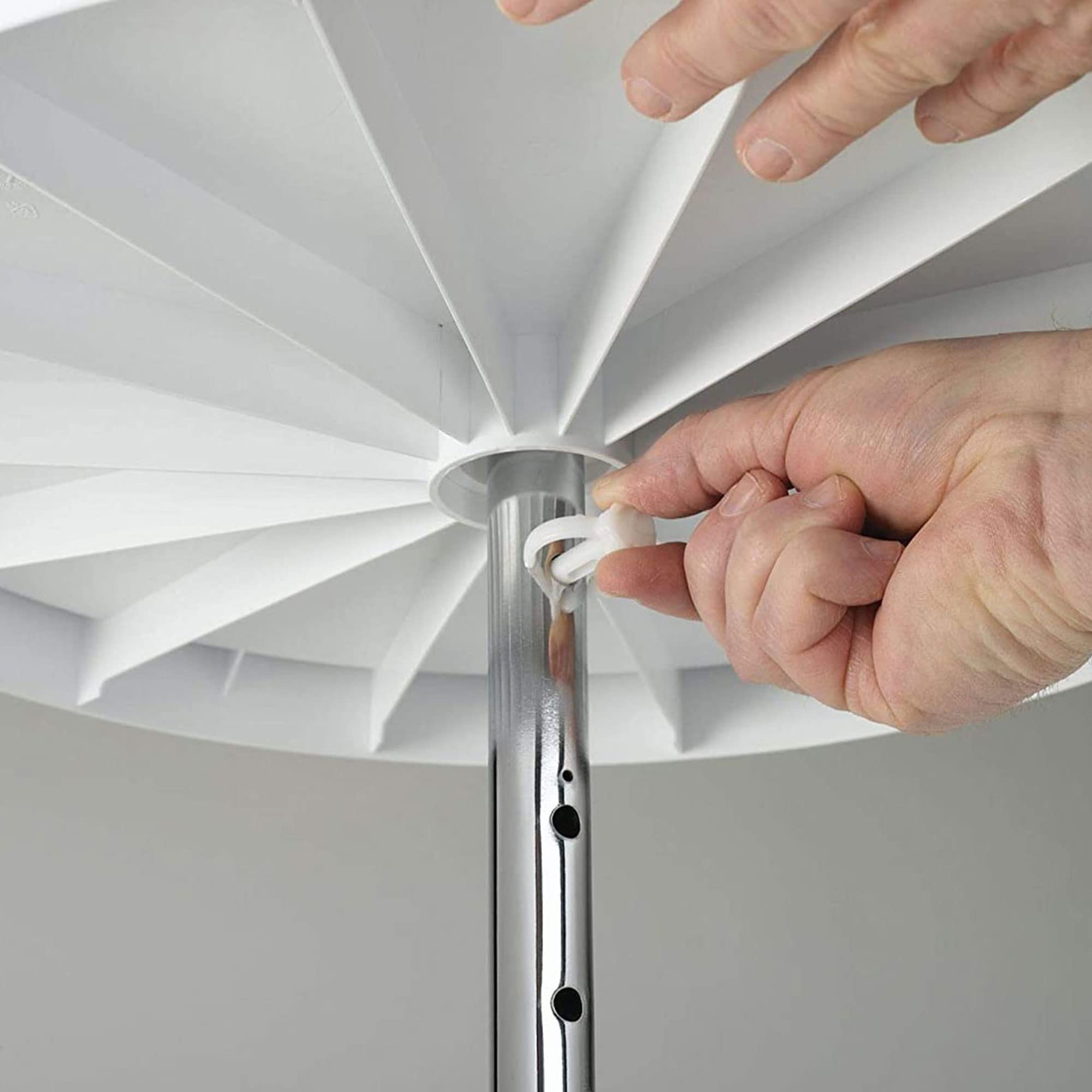 Rev-A-Shelf 24" Full-Circle Dual Tier Lazy Susan Organizer for Upper Corner Wall Cabinets, Plastic Home Rotating Storage Shelves, White, 2062-24-11-1 - Image 8