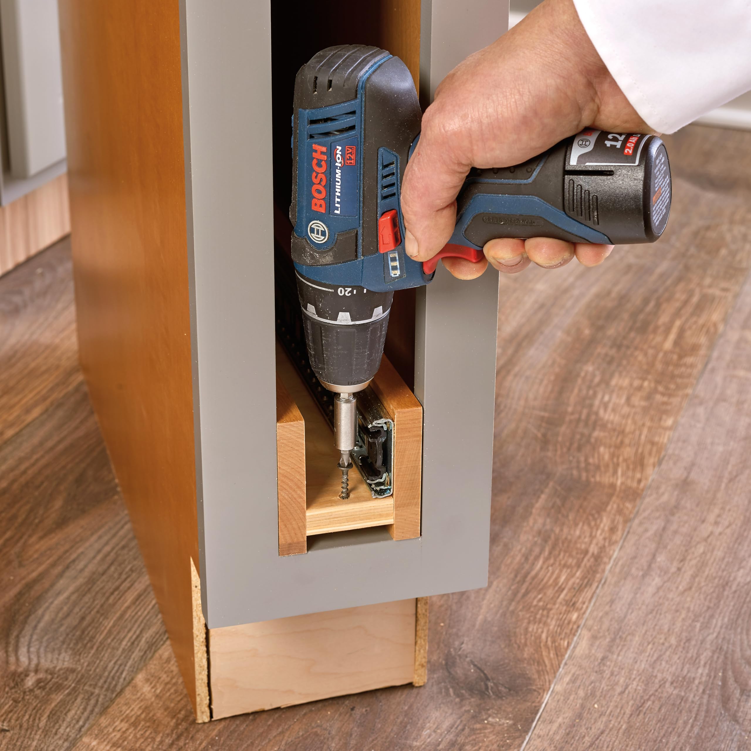 Rev-A-Shelf 3" Pull Out Shelf Organizer for Between Base Kitchen Cabinets, Adjustable Filler Spice Rack Seasoning Storage Holder, Wood, 438-BC-3C - Image 6