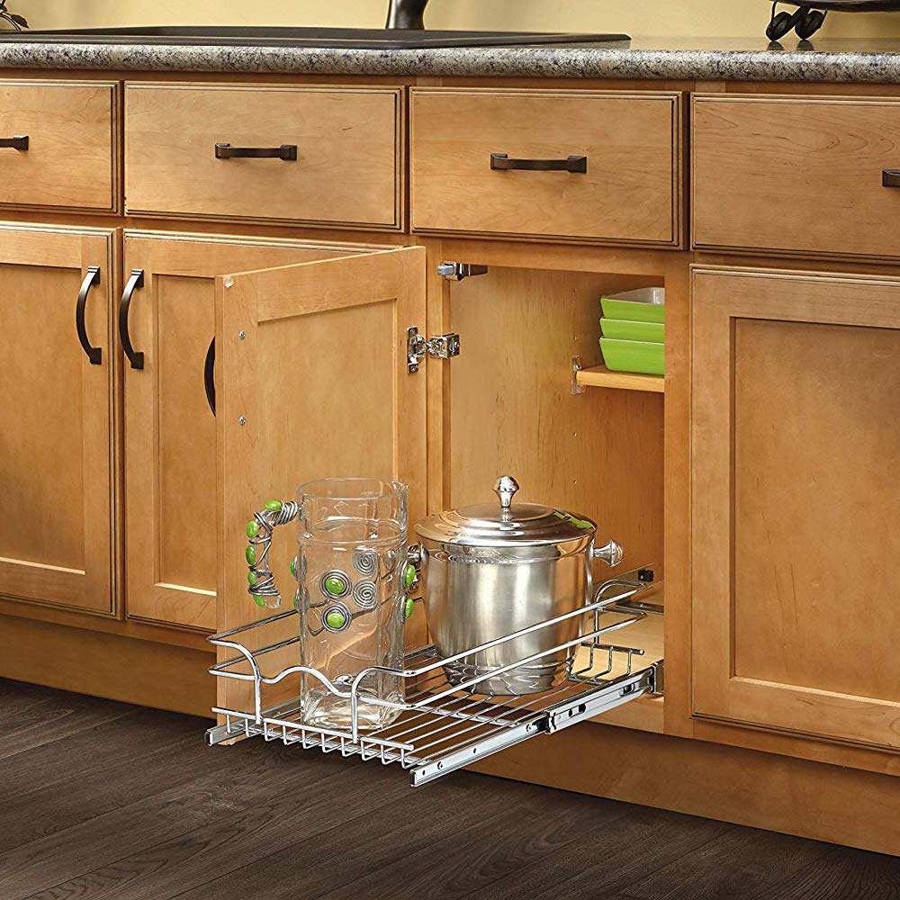 Rev-A-Shelf 5WB1-1520-CR Base Cabinet Pull Out Chrome Basket - Image 5