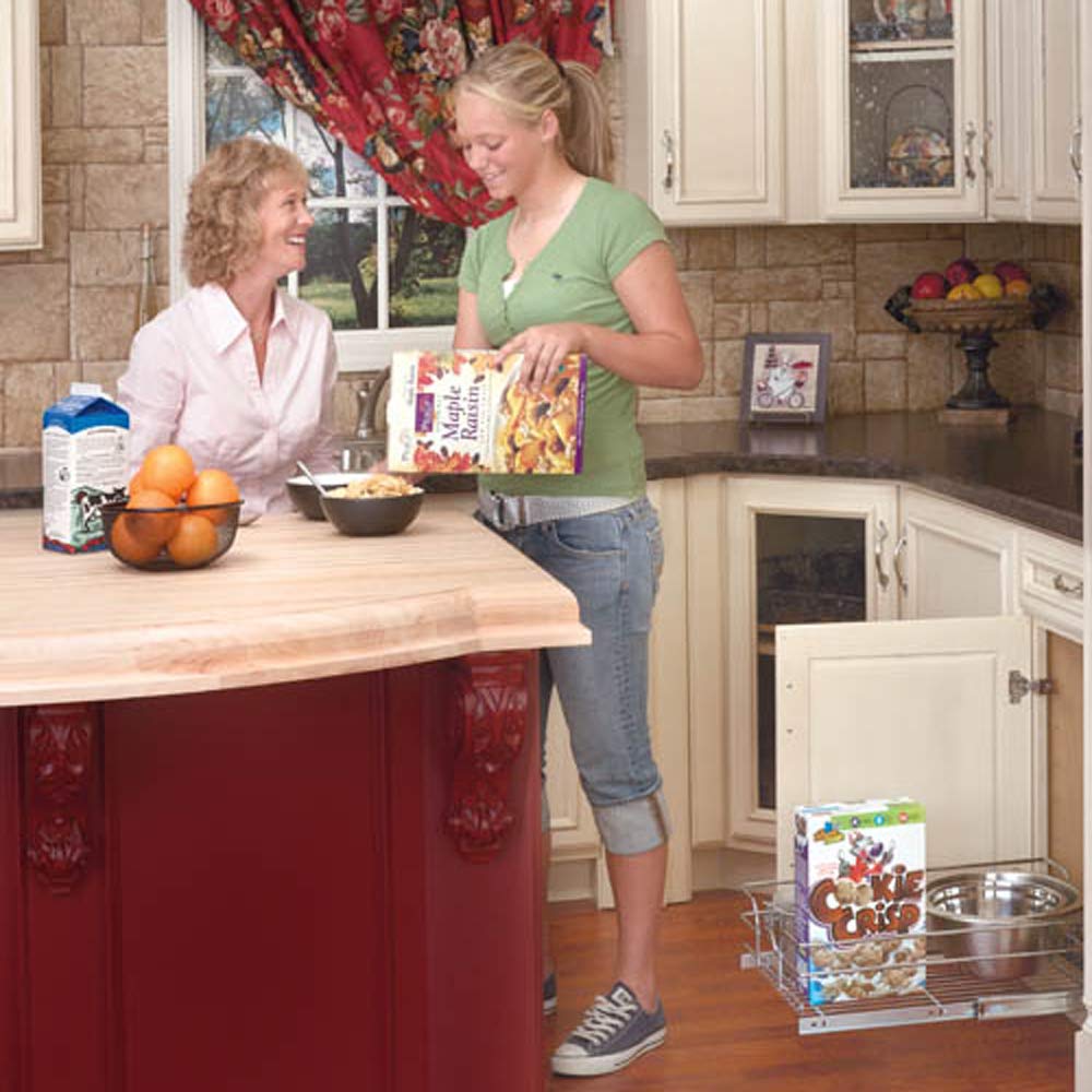 Rev-A-Shelf 5WB1-1520-CR Base Cabinet Pull Out Chrome Basket - Image 7