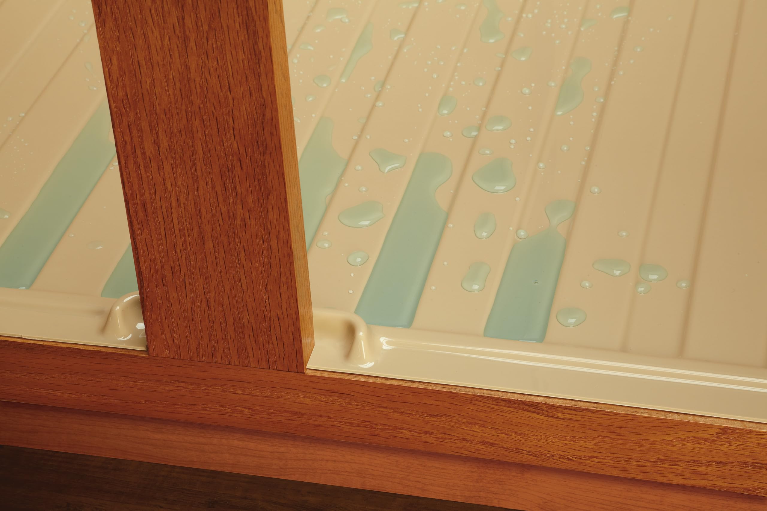 REV-A-SHELF Almond Polymer Trim-to-Fit Drip Tray for 21" - 24" Vanity Sink Base Cabinets - Image 7