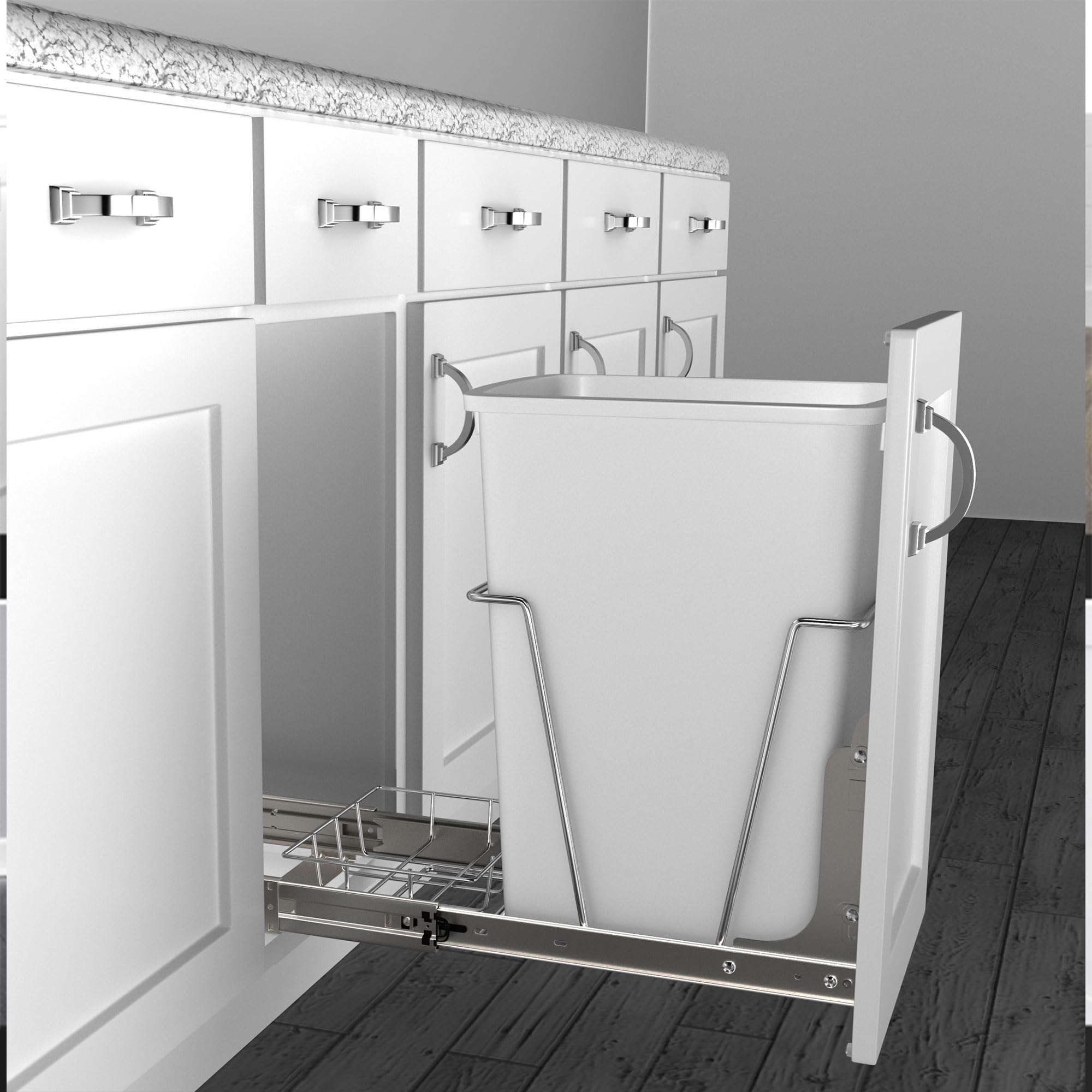 Rev-A-Shelf Cabinet Door Mount Kit for Kitchen Base Cabinet Organizers, Pullout Storage Shelves and Drawers, Trash Cans, 5WB-DMKIT - Image 5