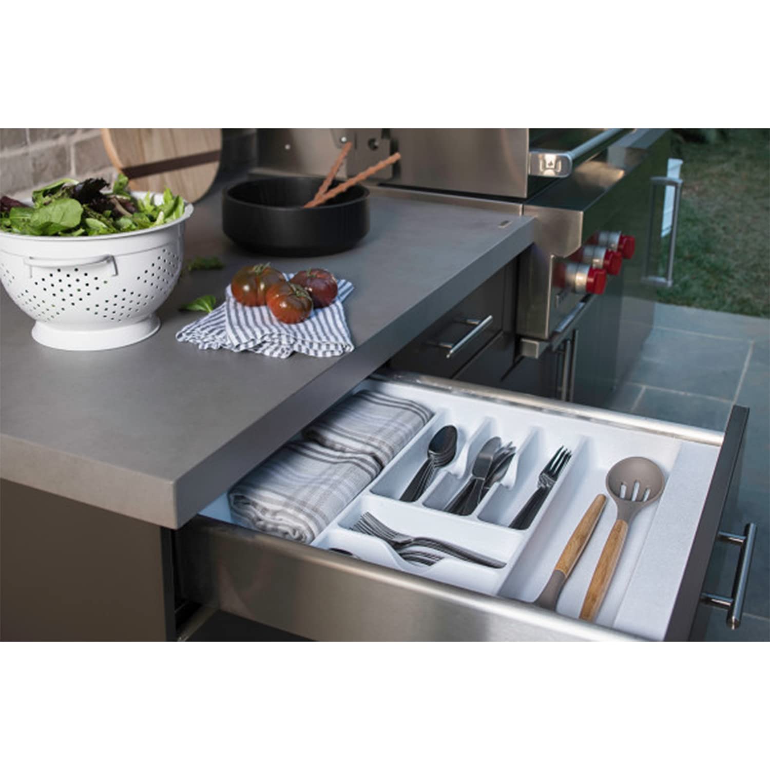 Rev-A-Shelf - CT-3W-52 - Large White Cutlery Tray Drawer Insert - Image 3