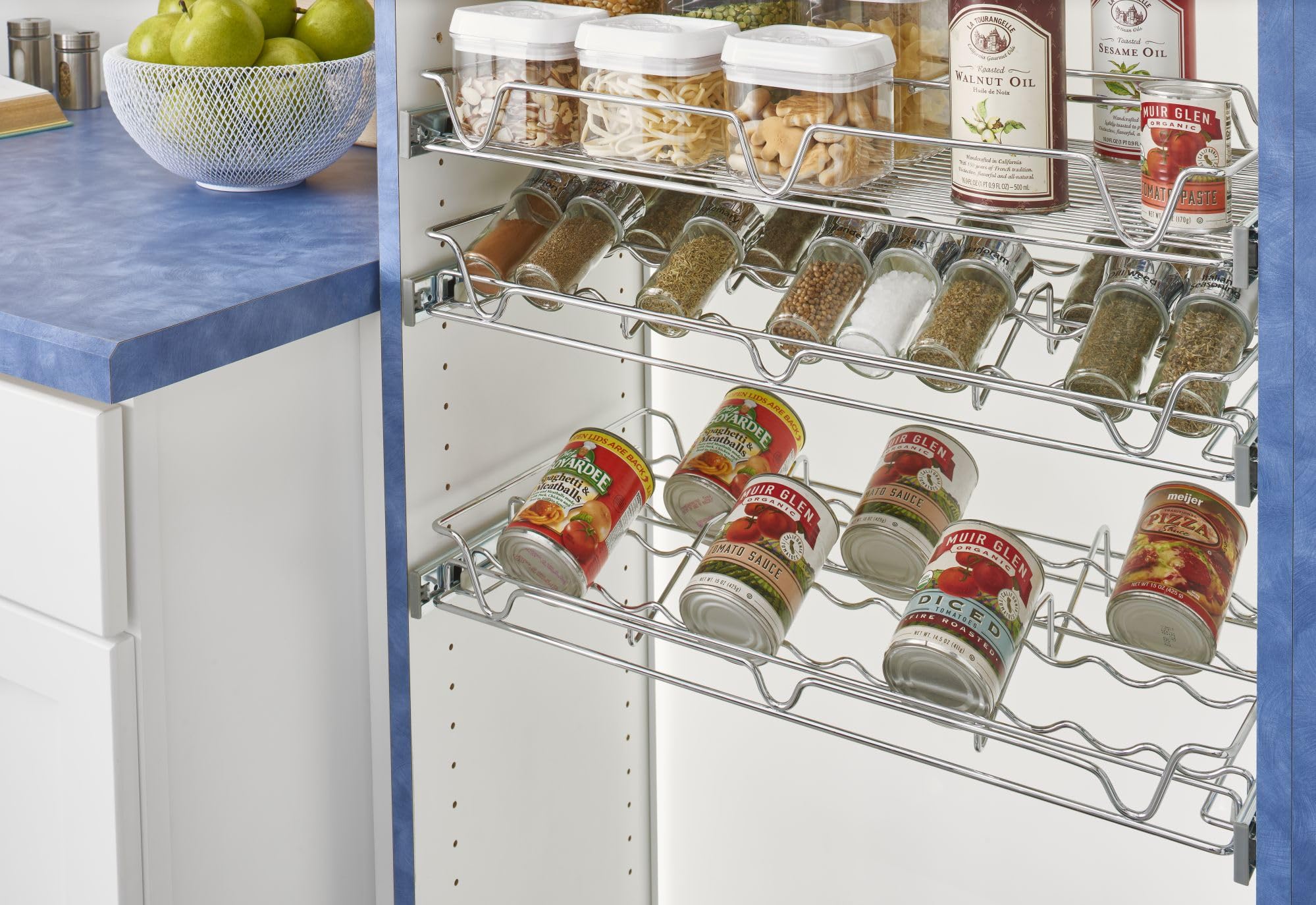 Rev-A-Shelf Deluxe Pullout Pantry Spice Organizer for Custom Walk-In Pantry Storage - Image 5