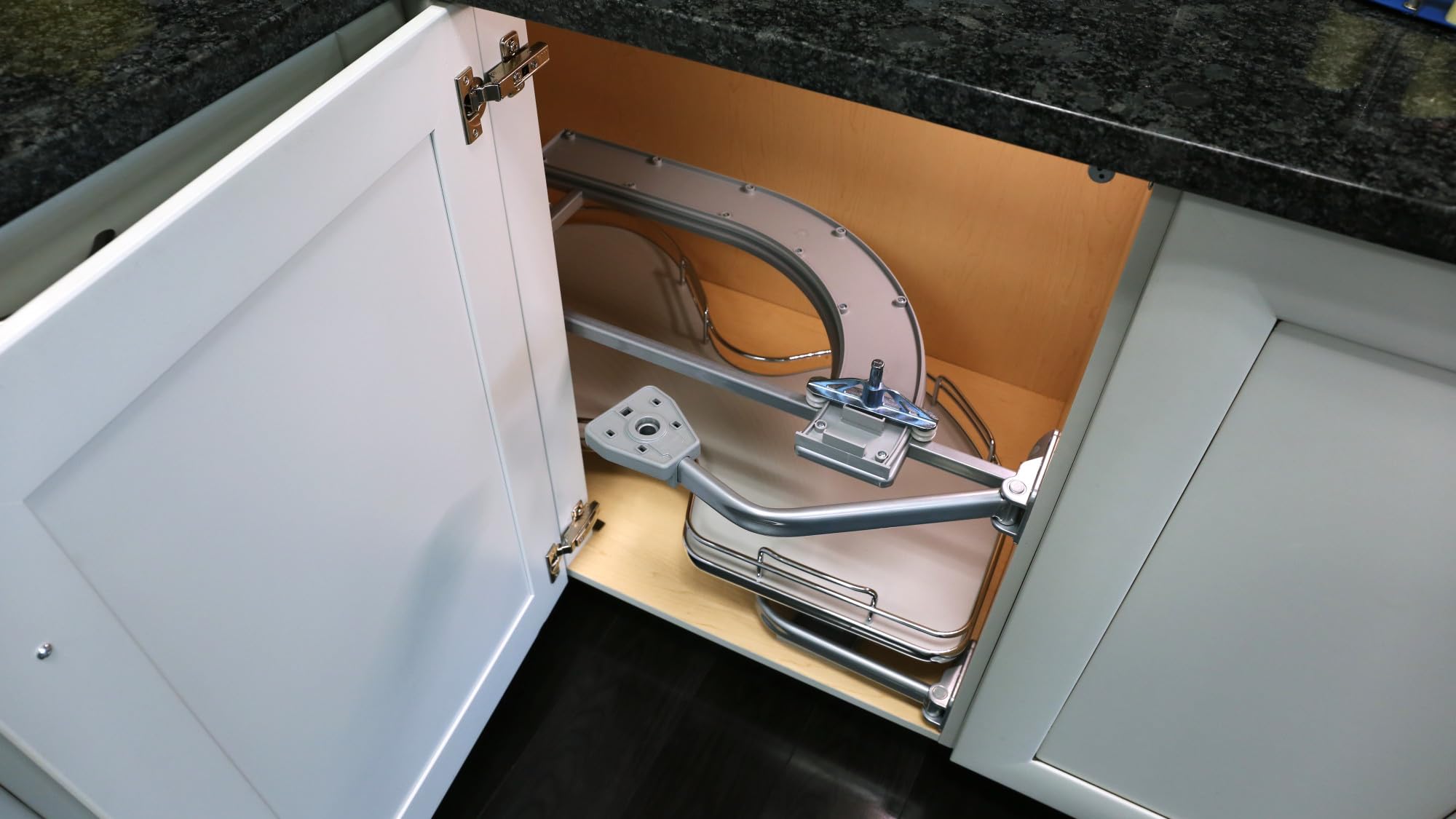 Rev-A-Shelf Maple Two-Tier Cloud Optimizer for 21" Left Opening/Blind Right Corner Cabinets - Image 5