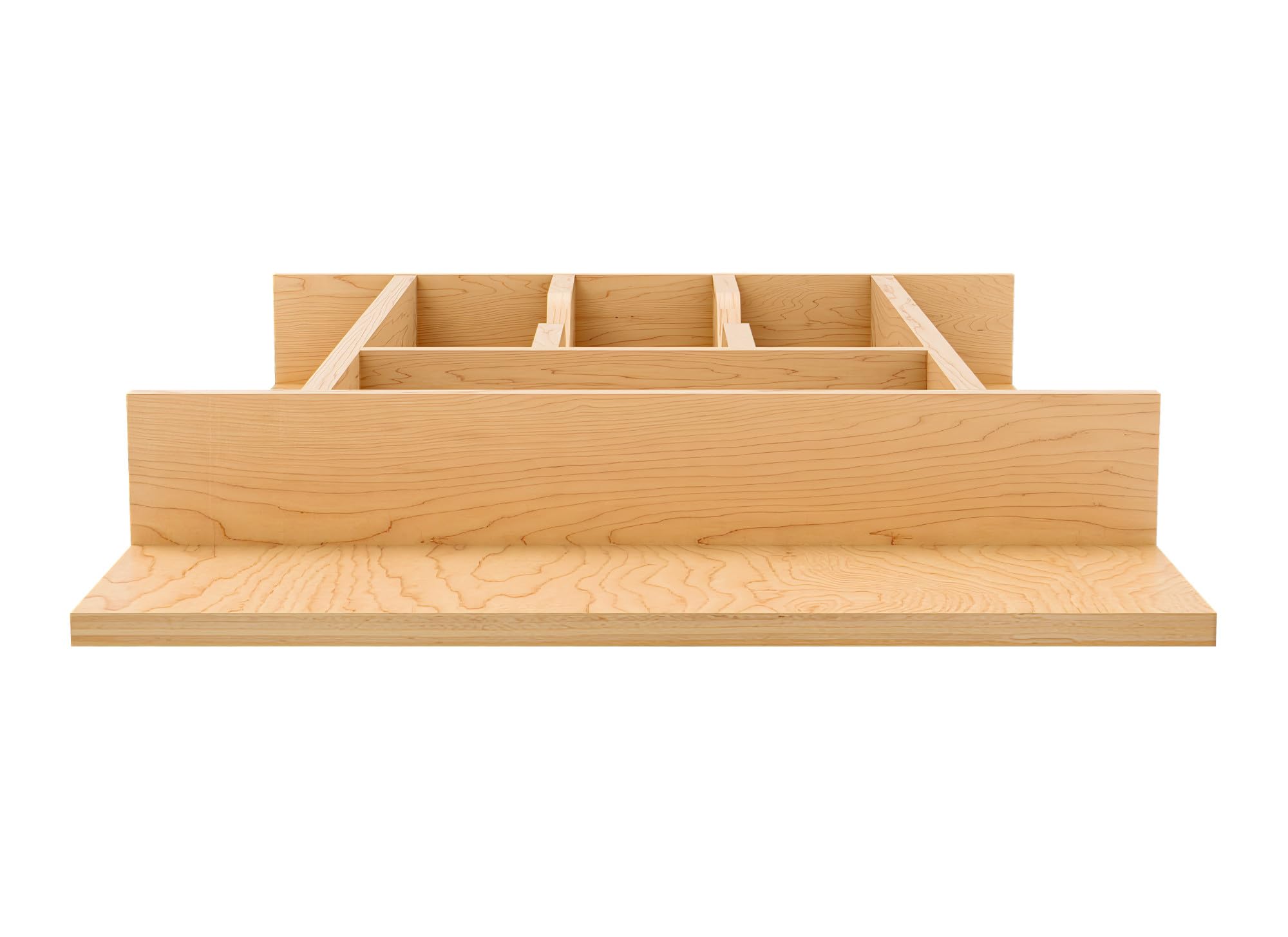 Rev-A-Shelf Natural Maple Right Size Utensil Insert Home Storage Kitchen Organizer 7 Compartment Drawer Accessory, 13-1/4" x 19-1/2", 4WCT-18SH-1 - Image 5