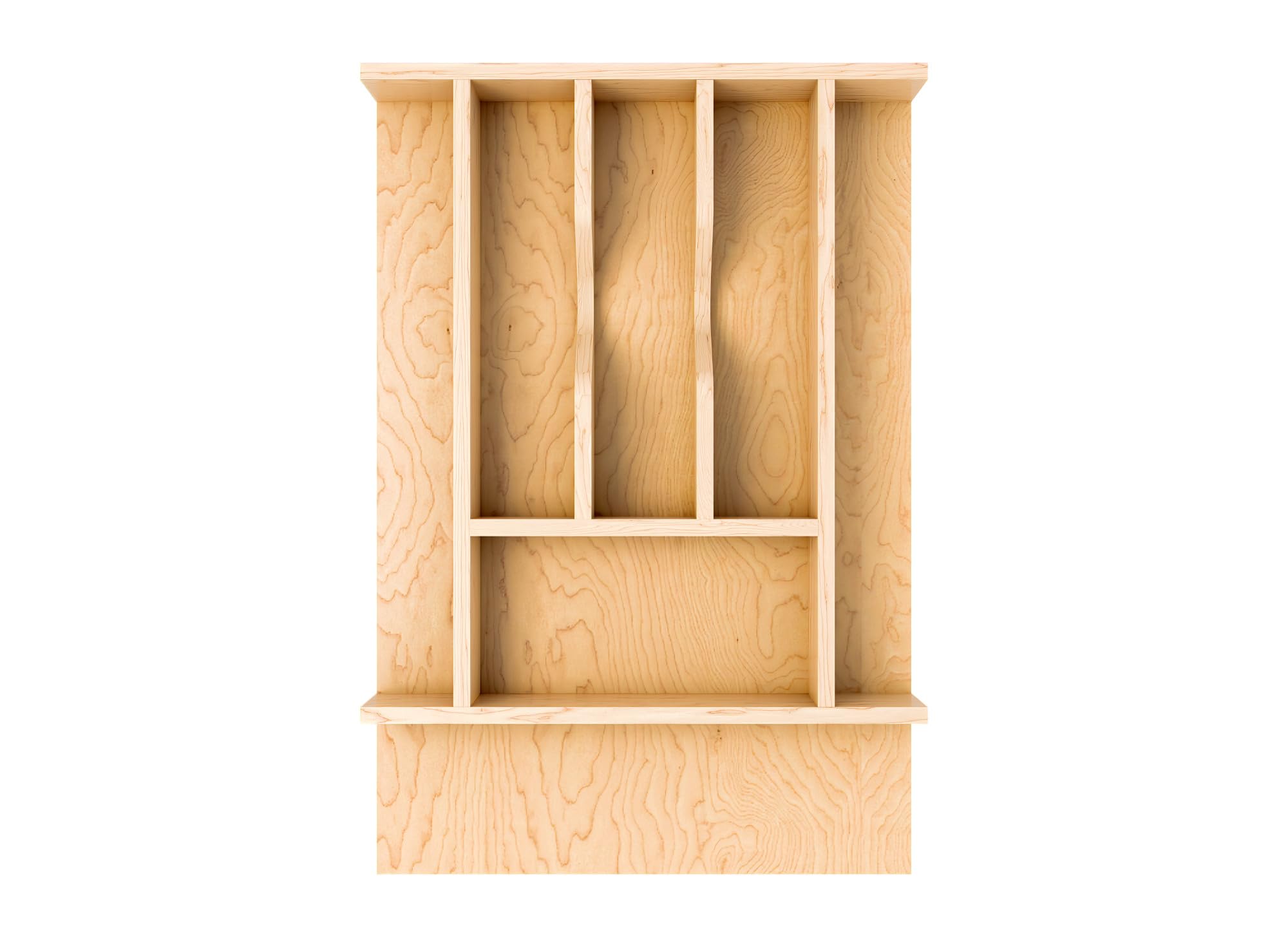 Rev-A-Shelf Natural Maple Right Size Utensil Insert Home Storage Kitchen Organizer 7 Compartment Drawer Accessory, 13-1/4" x 19-1/2", 4WCT-18SH-1 - Image 7