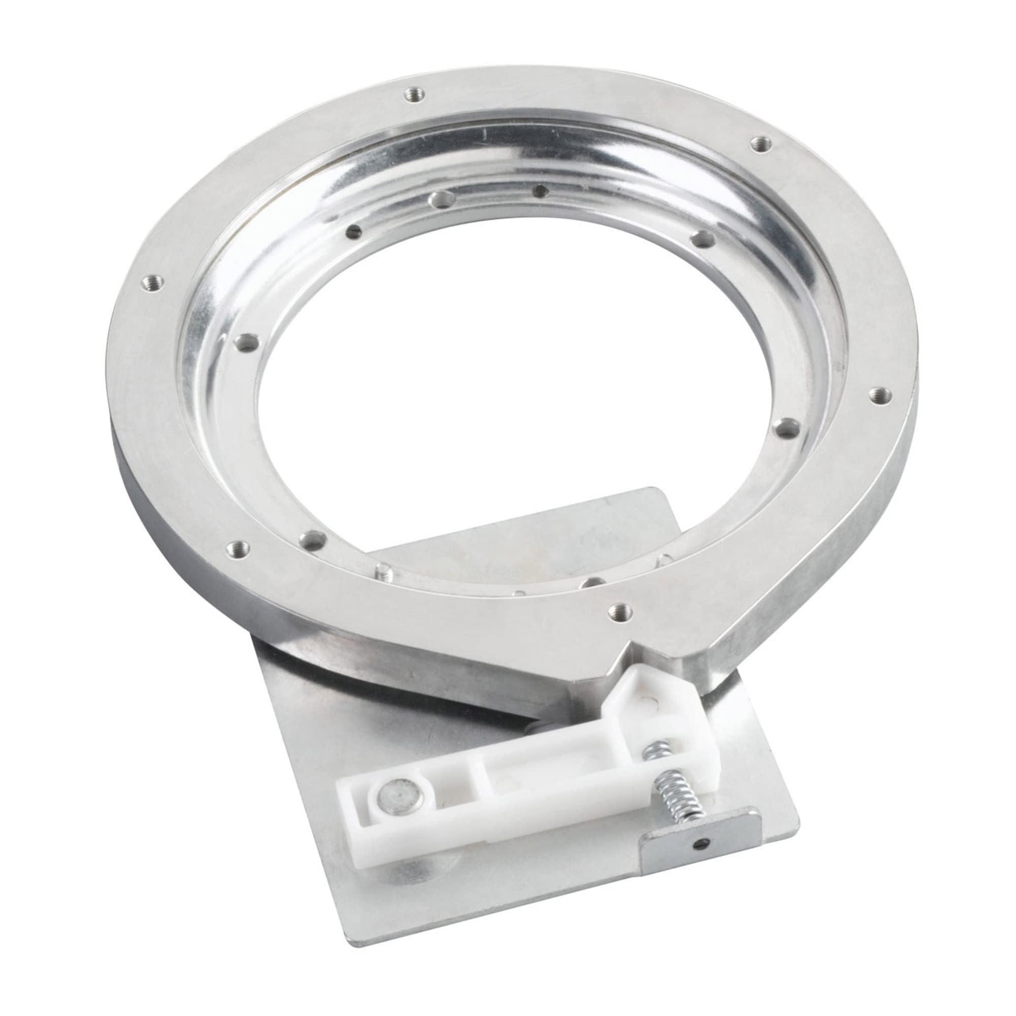 Rev-A-Shelf Single D Shape 22" Lazy Susan Organizer for Upper Corner Wall Kitchen Cabinets, Turntable Storage w/ Swivel Bearing, Wood, 4WLS201-22-BS52 - Image 9