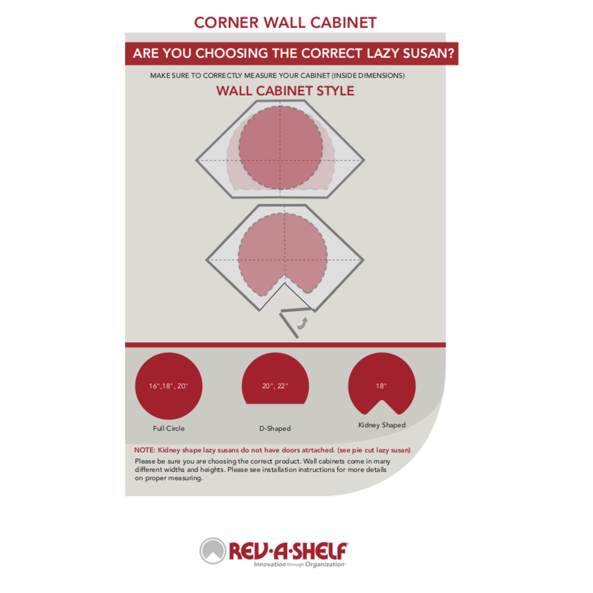 Rev-A-Shelf - 4WLS072-28-52 - 28 in. Wood 2-Shelf Full Circle Lazy Susan Set - Image 6