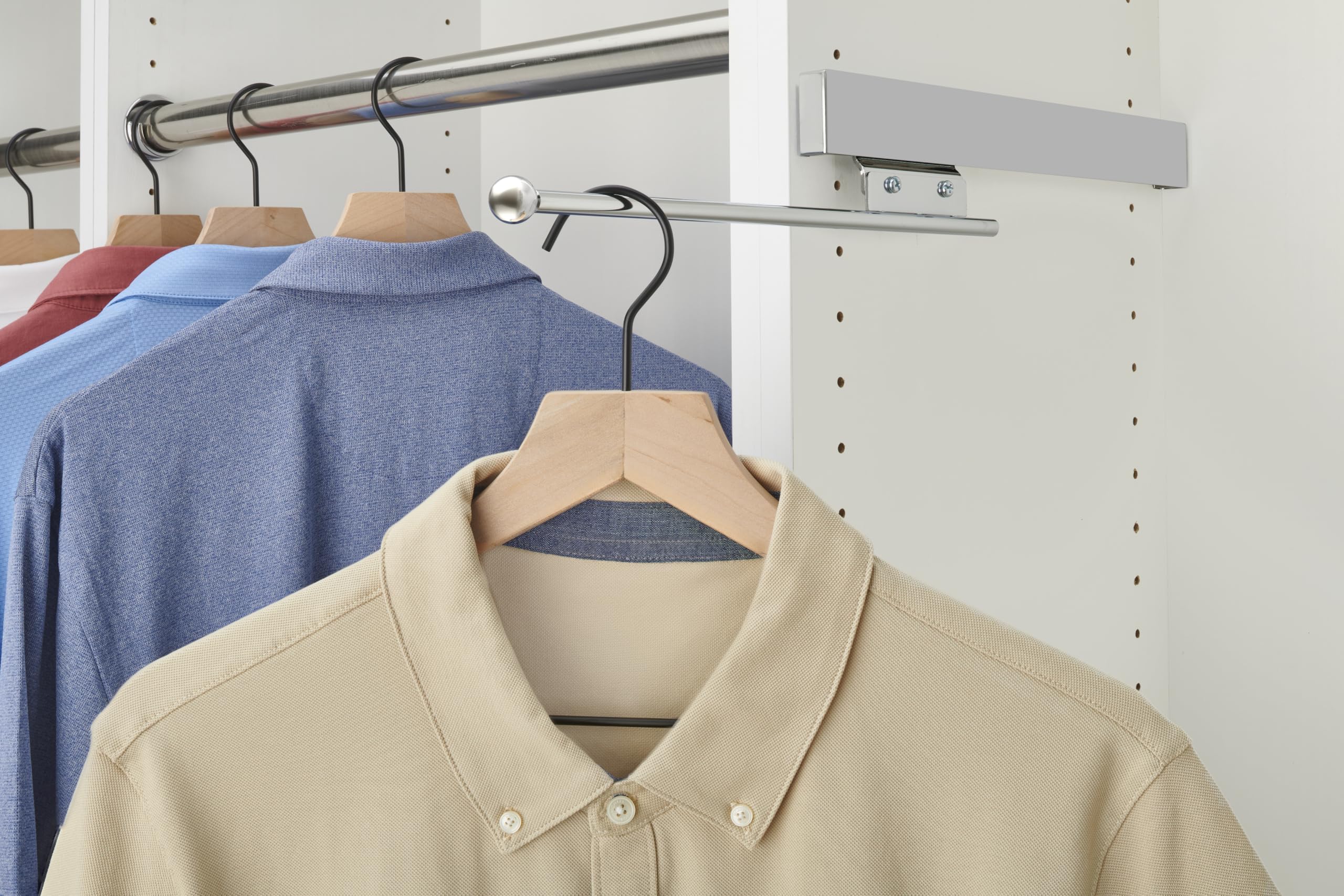 SIDELINES Deluxe Sliding Valet Rod for Custom Closet Systems - Image 4