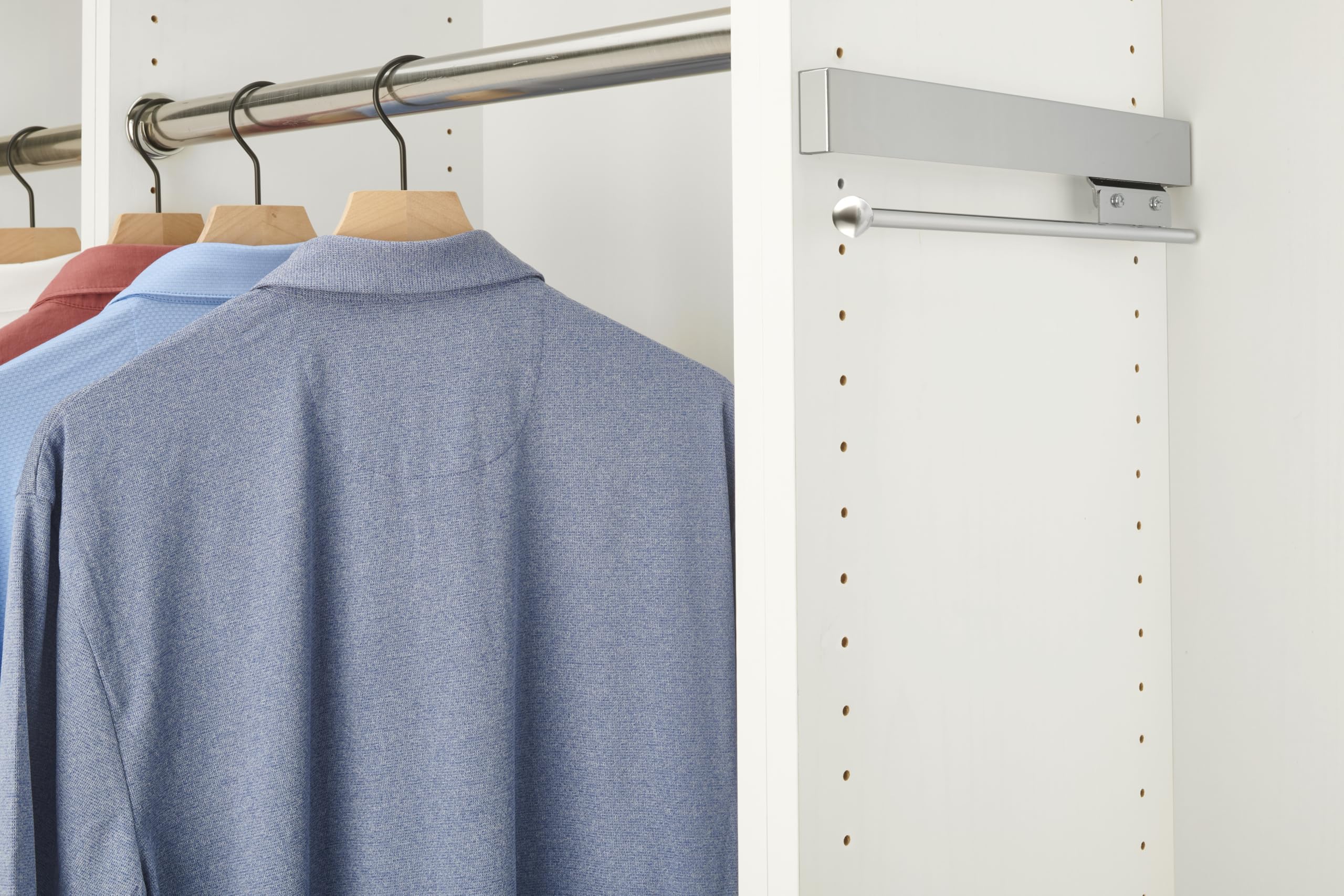 SIDELINES Deluxe Sliding Valet Rod for Custom Closet Systems - Image 5