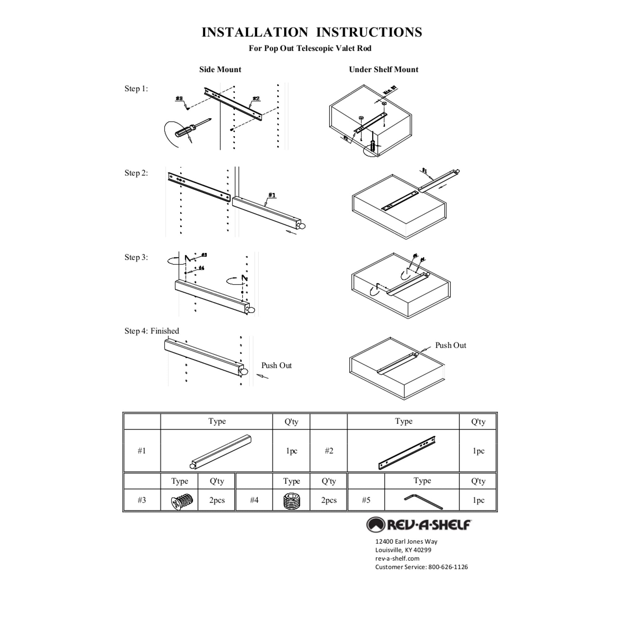 SIDELINES Pop Out Valet Rod For Custom Closet Systems - Image 4