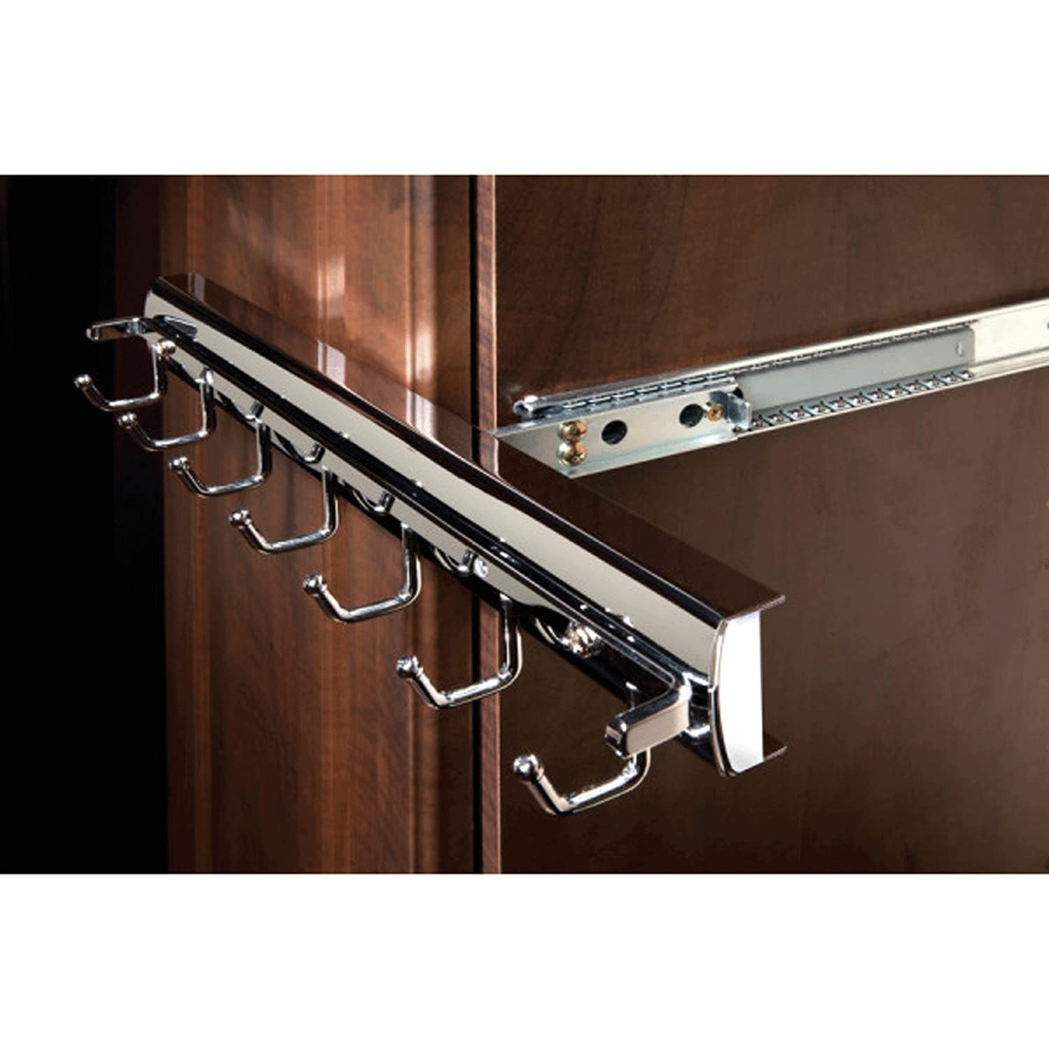 Sidelines Premier Pullout Swivel Belt Rack for Custom Closet Systems - Image 5